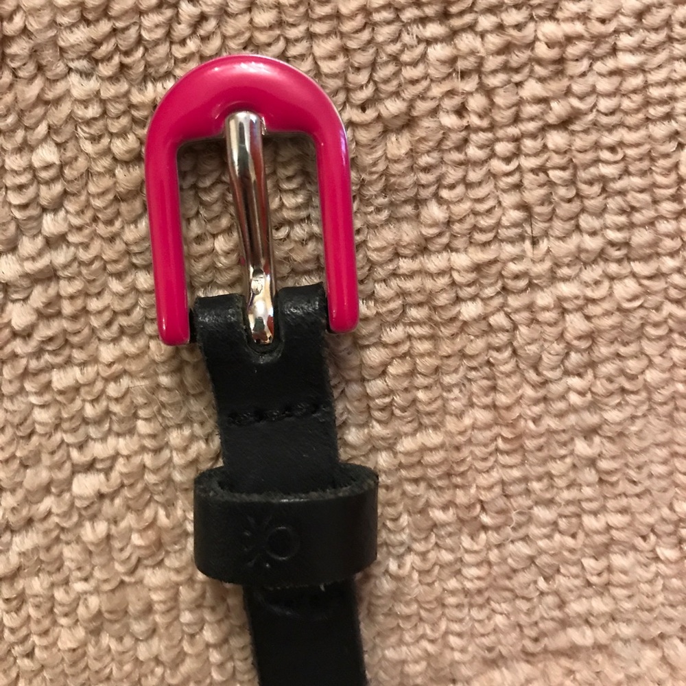 United Colors of Benetton Thin Black Belt